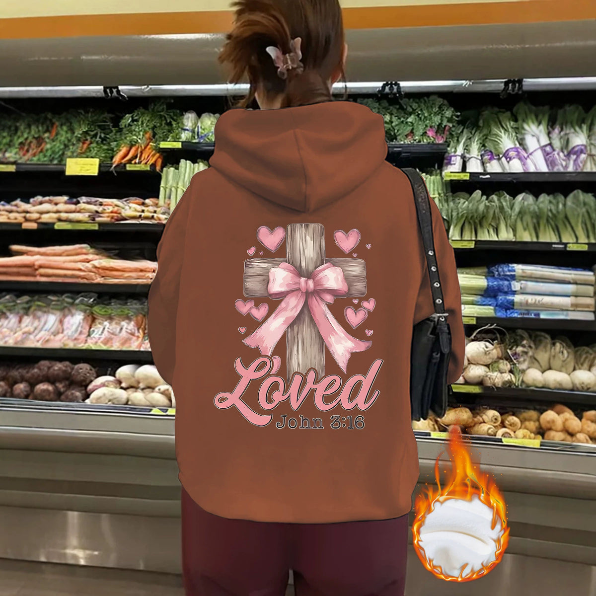 Thick fleece hoodie