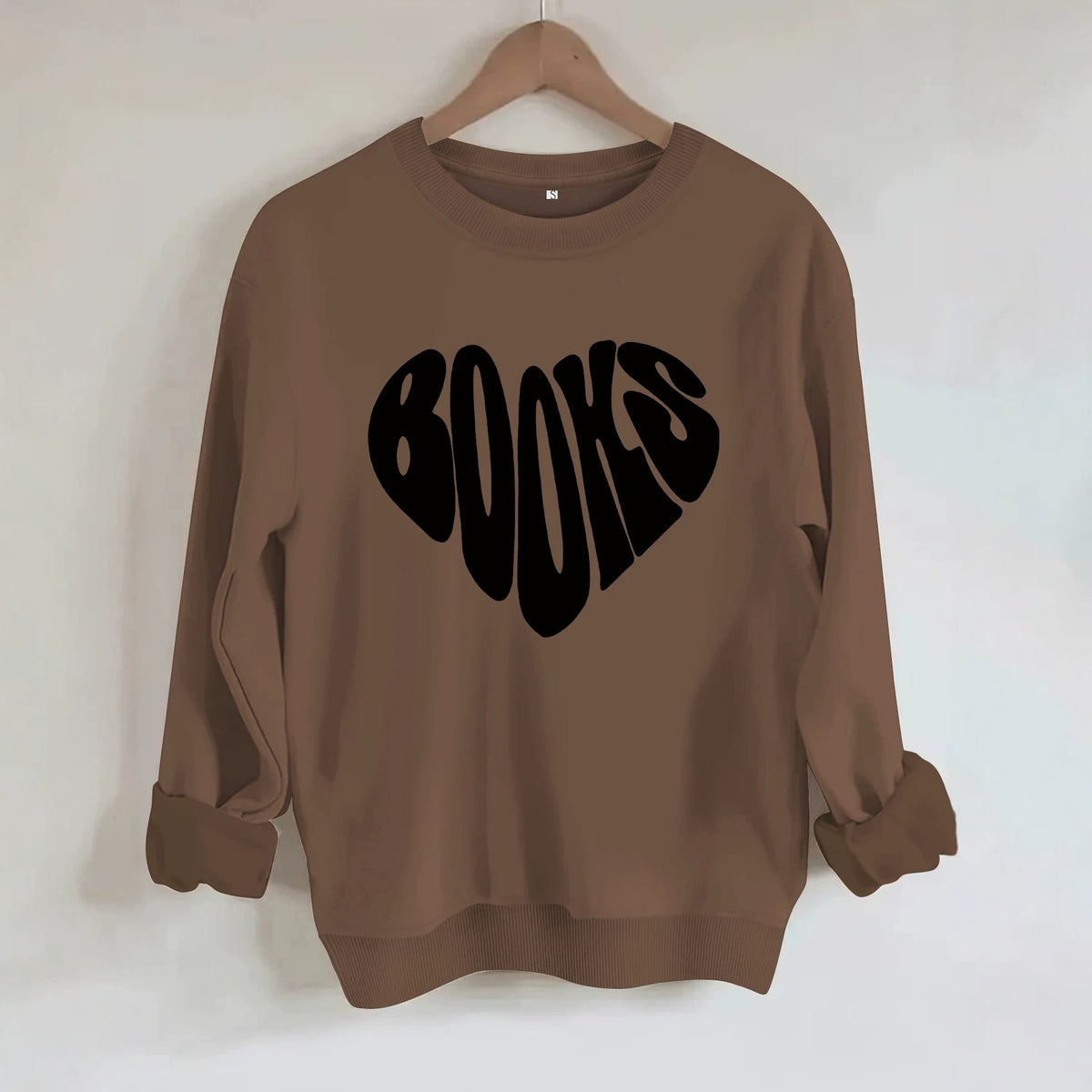 Round neck fleece hoodie
