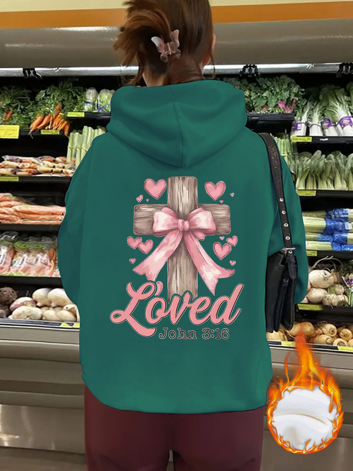 Thick fleece hoodie