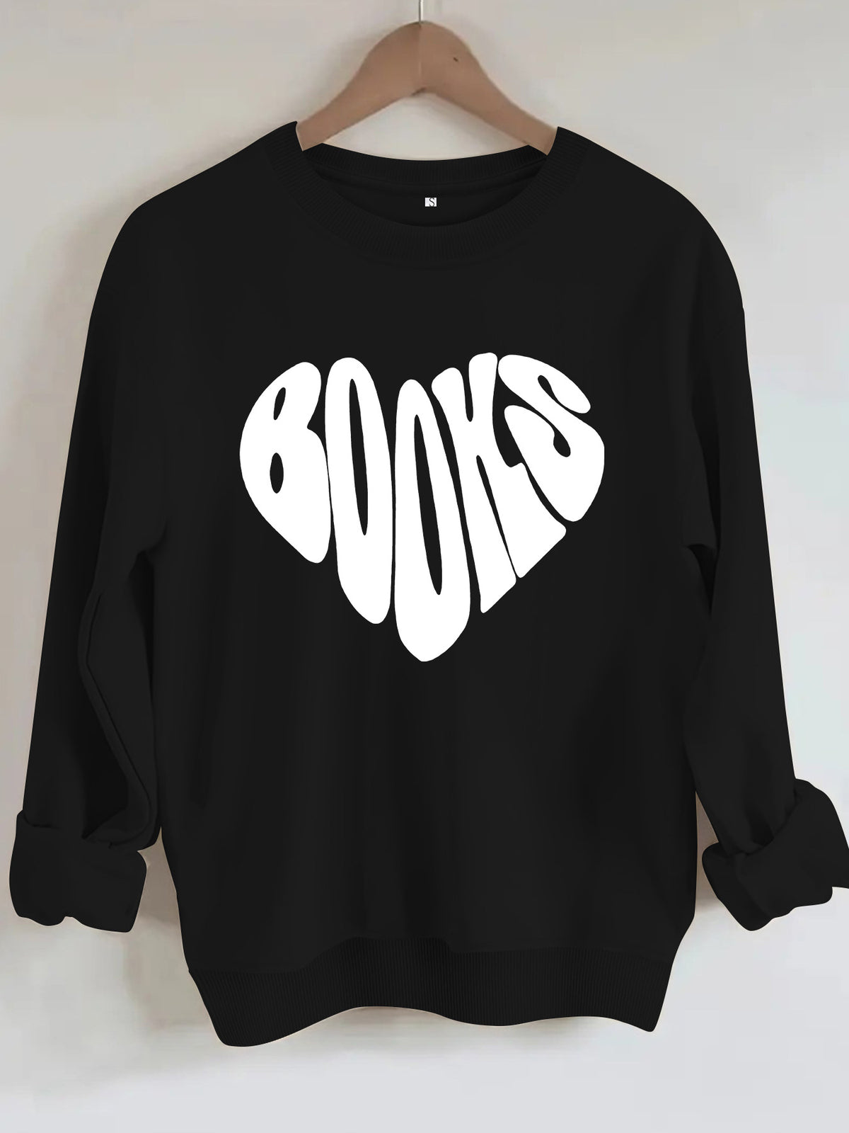 Round neck fleece hoodie
