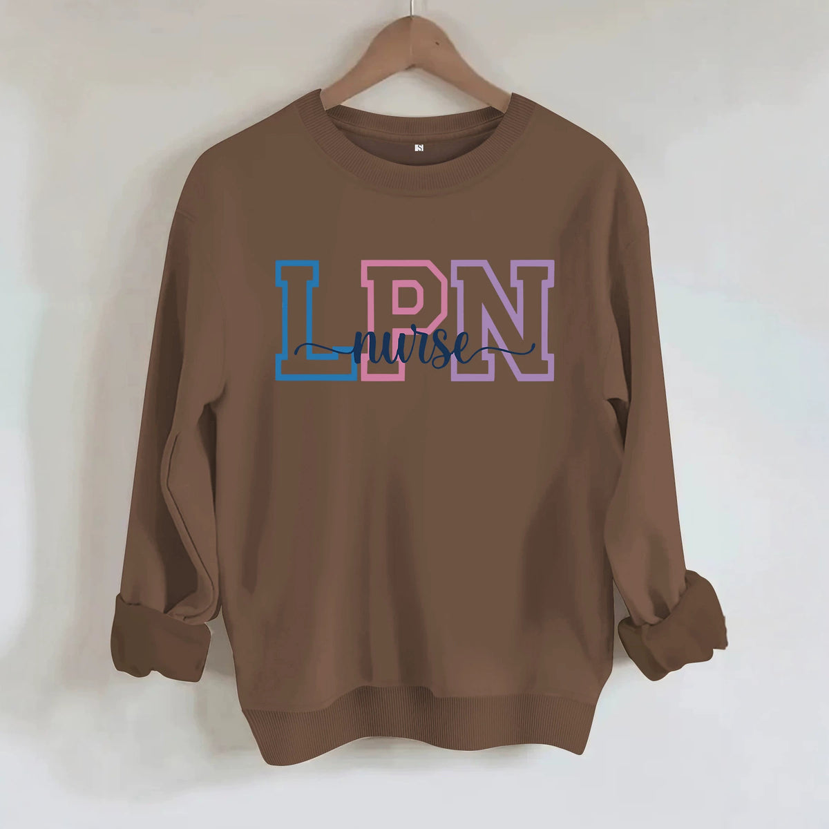 Printed loose women's fleece hoodie