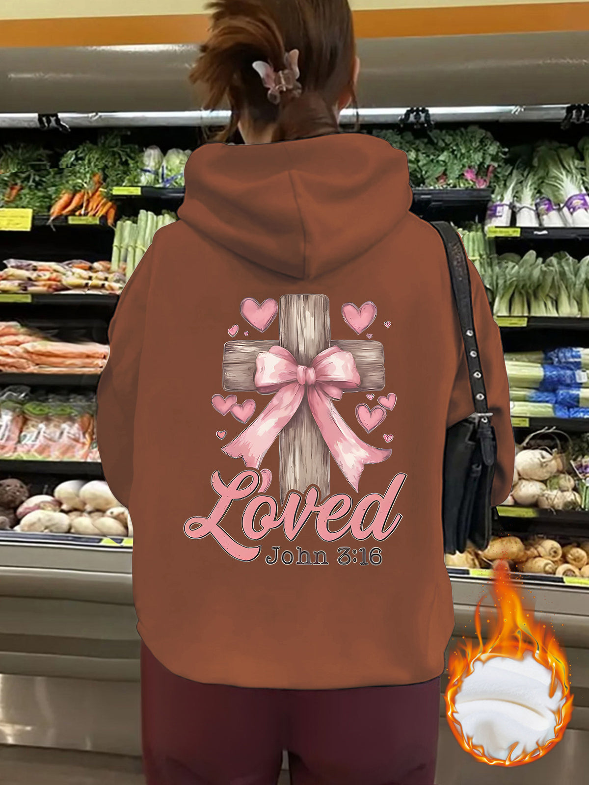 Thick fleece hoodie