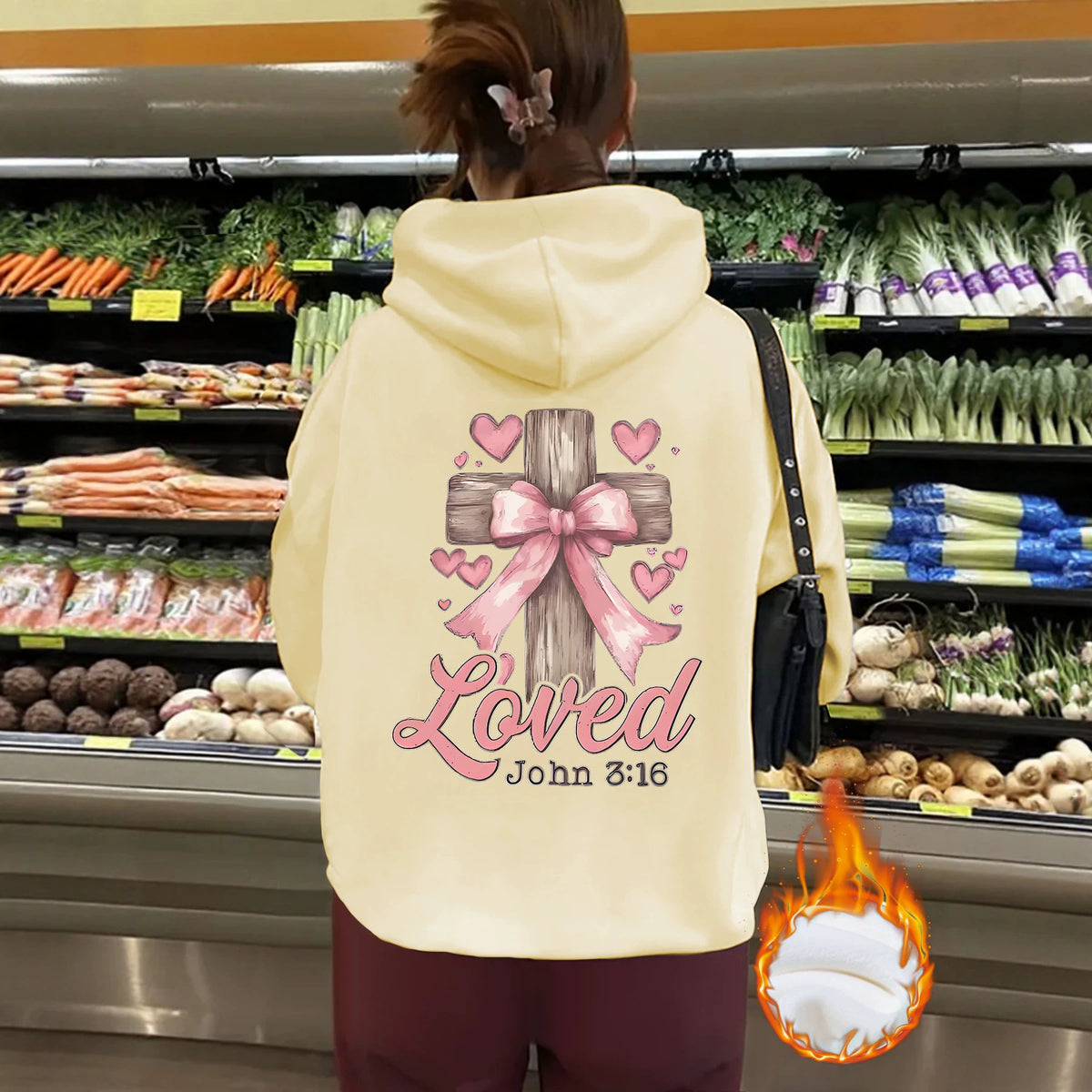 Thick fleece hoodie