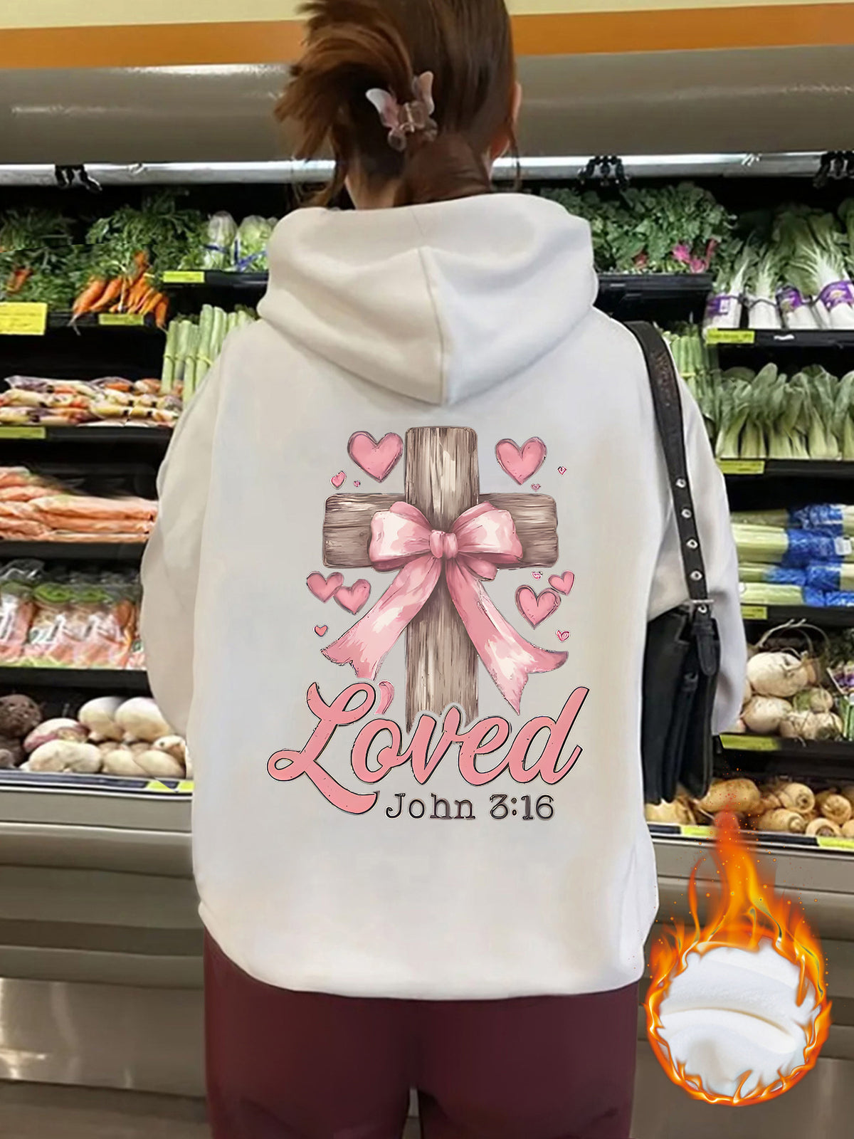 Thick fleece hoodie