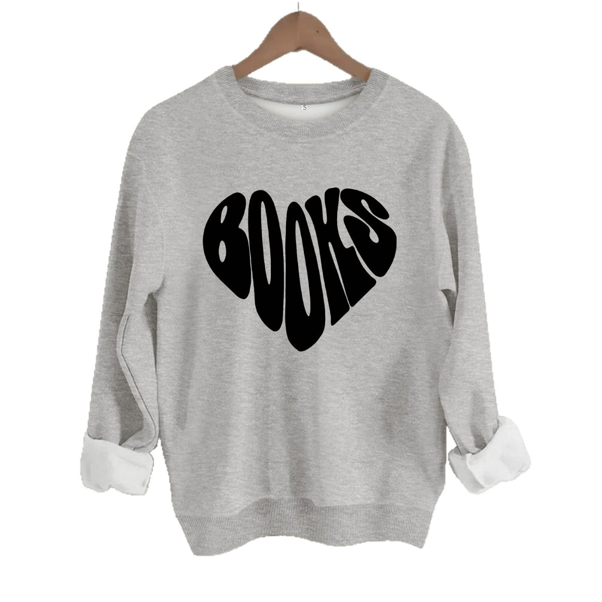Round neck fleece hoodie