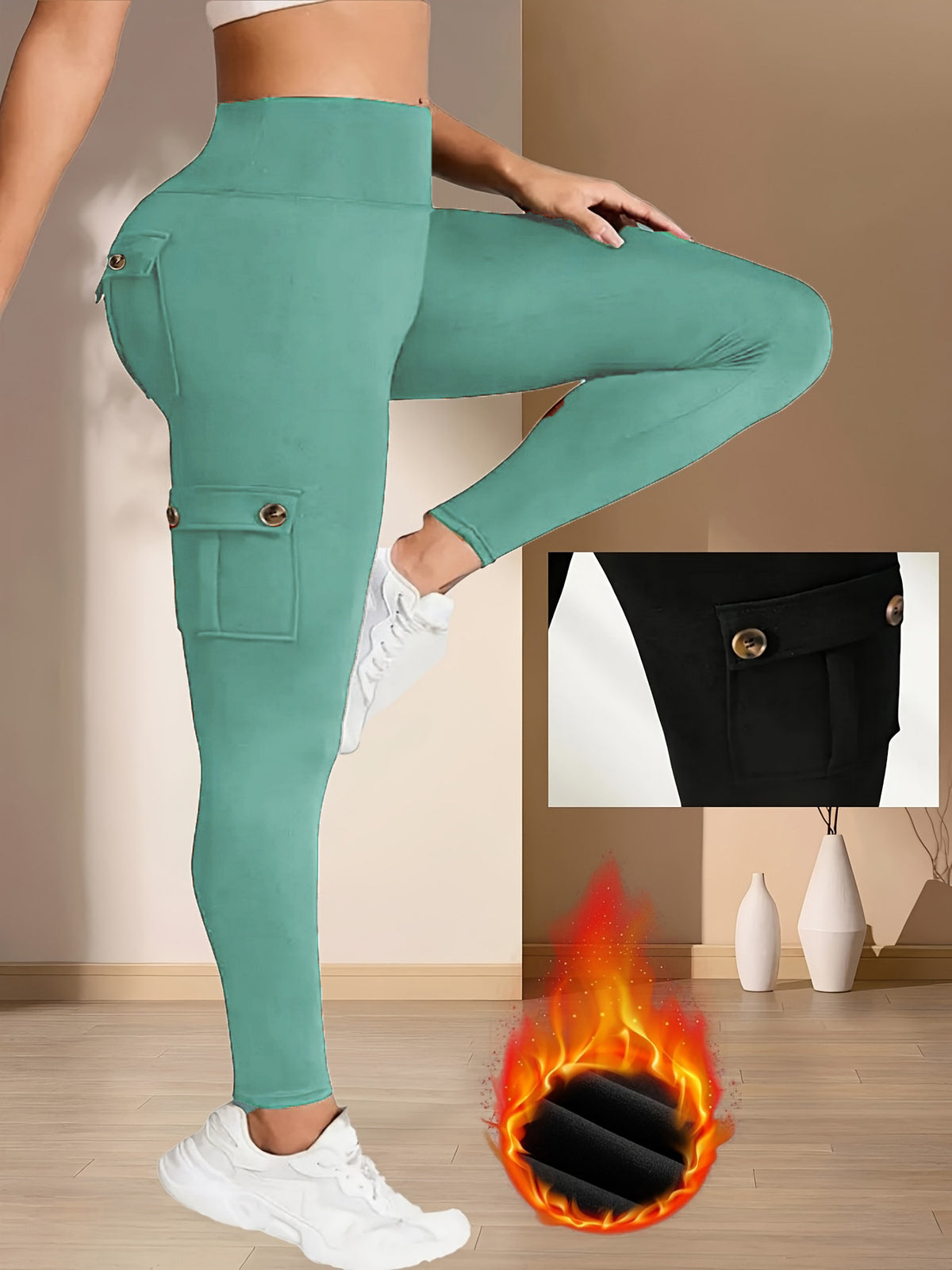 Multi-Pocket Pants Yoga Pants