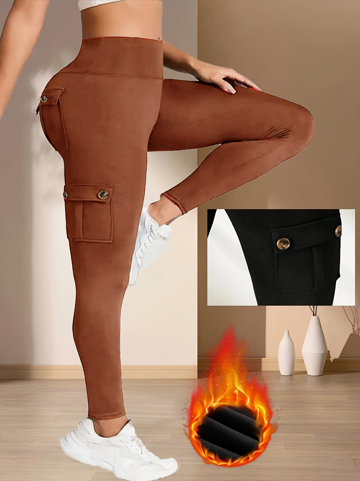 Multi-Pocket Pants Yoga Pants