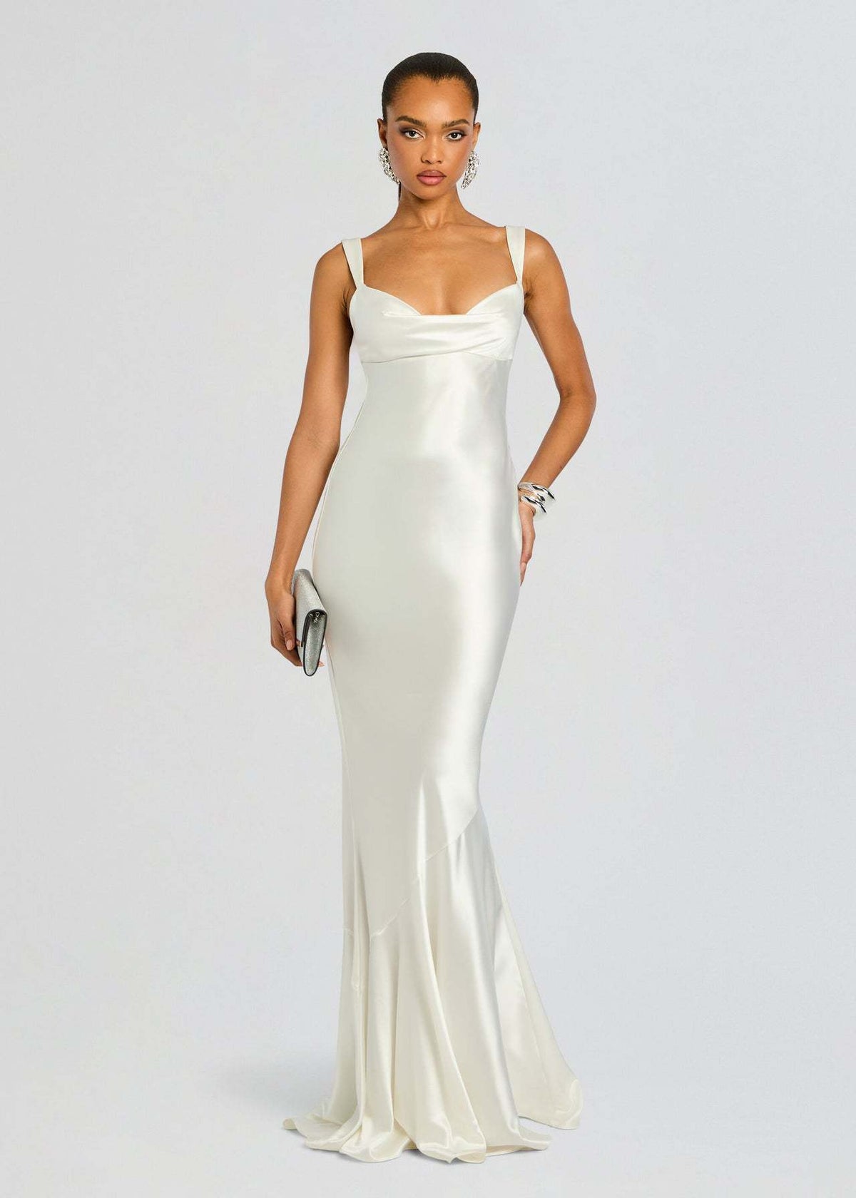 Halter-Back Evening Gown