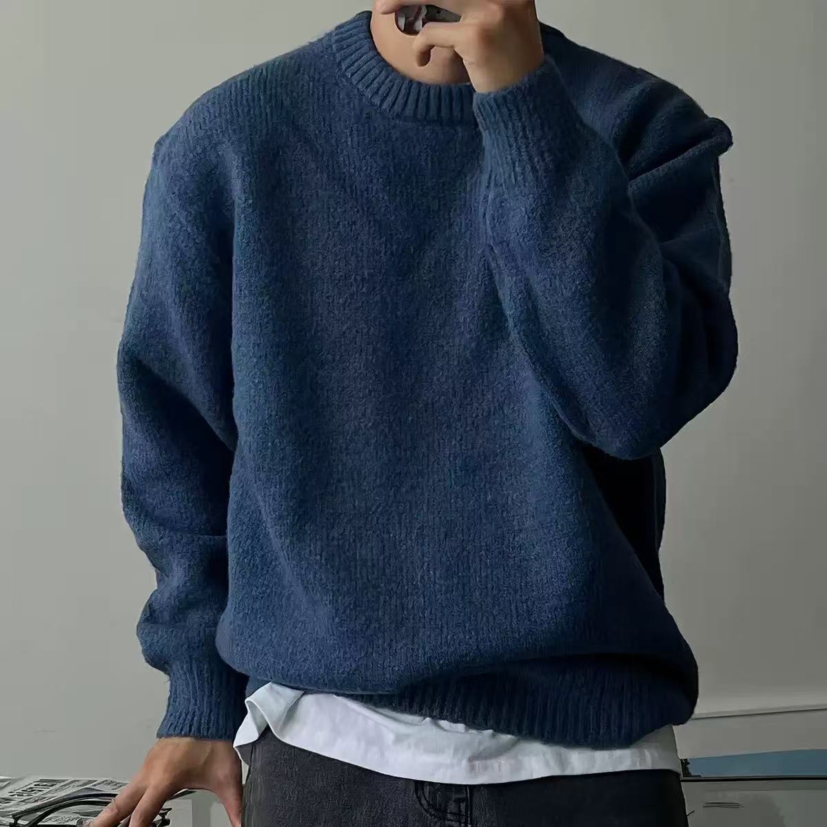 Solid Crewneck Sweater
