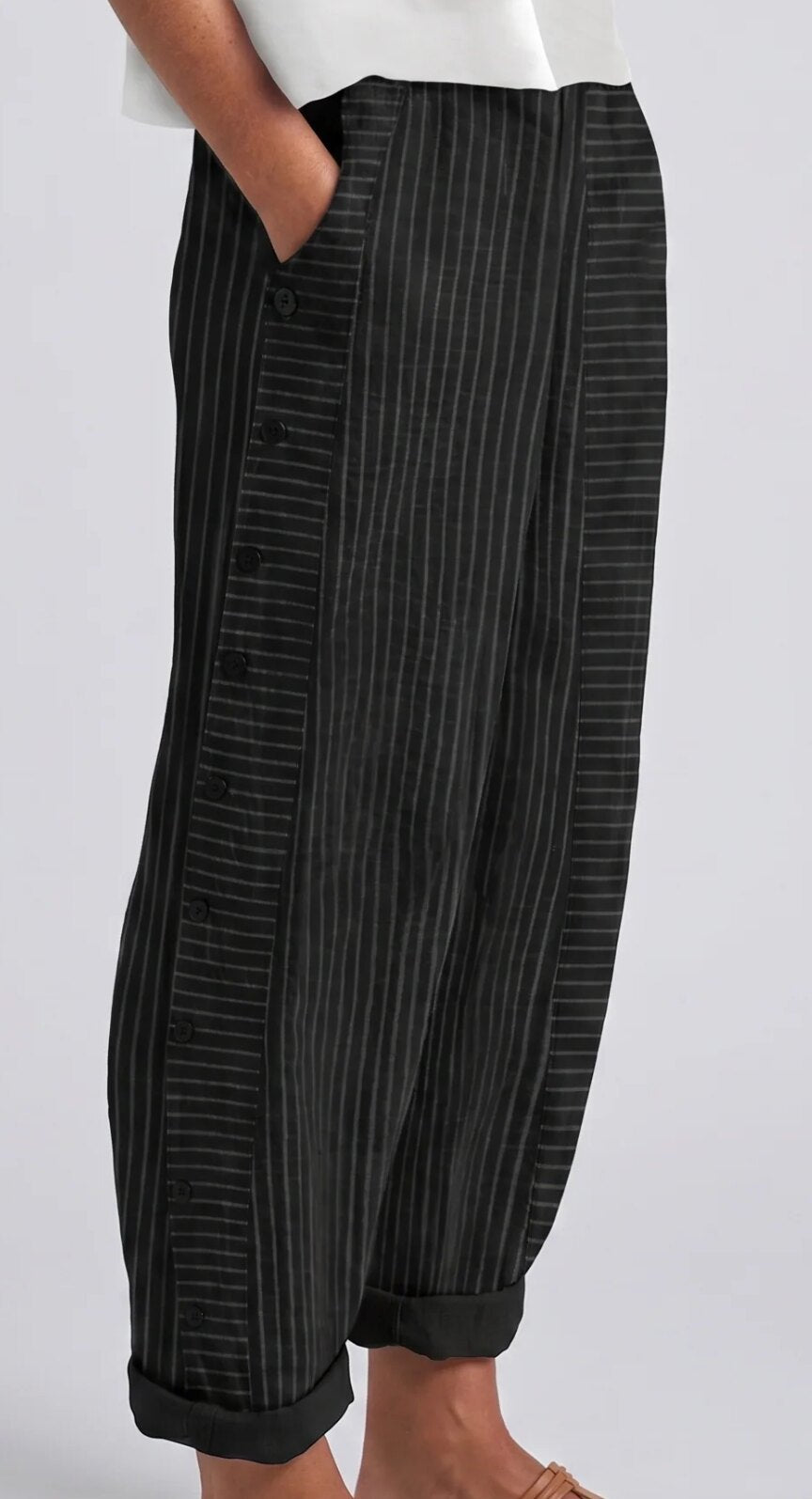 Printed Drawstring Trousers