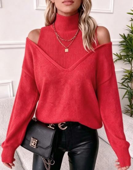 Long-Sleeve Turtleneck Sweater