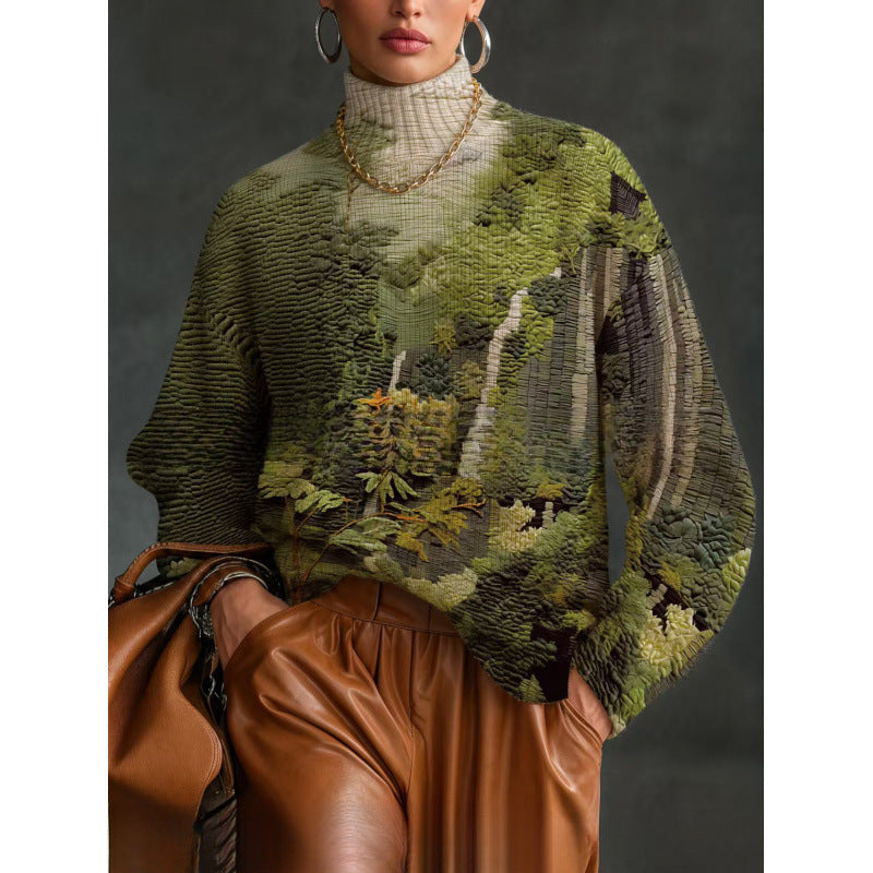 Women'S Turtleneck Autumn And Winter Top