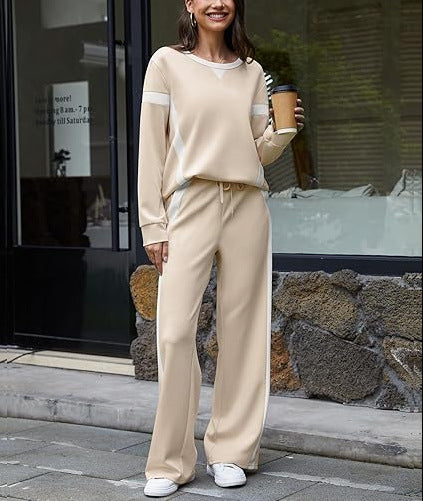 Sweat Wide Leg Pants Set
