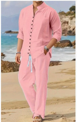 Long-Sleeve, Long-Pants Beach Set