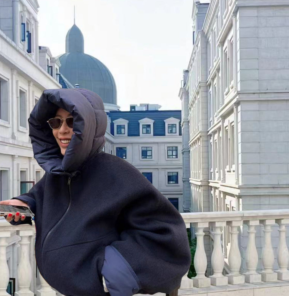 Short Lapel Long Sleeve Coat