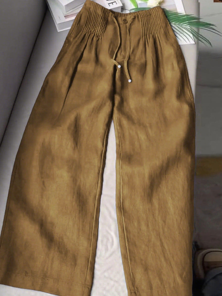 Women'S Casual Solid Color Straight Leg Pants
