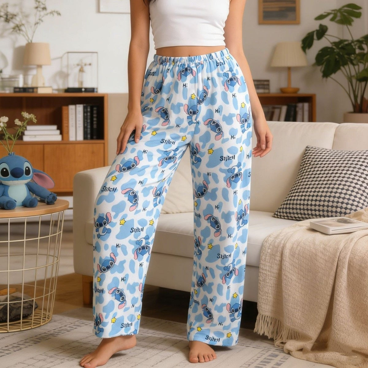 Cartoon Kt Cat Pajama Pants