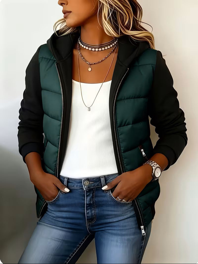 Women'S Hooded Fleece-Lined Cotton-Padded Clothes