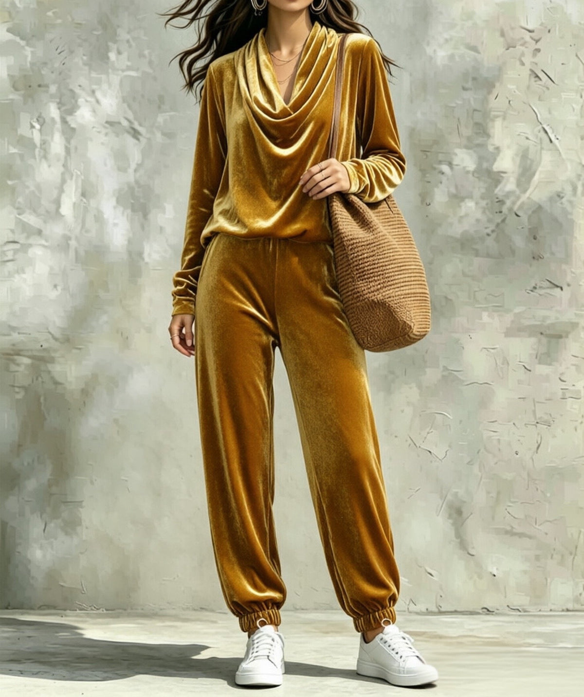 Long-Sleeve Top Pants Set
