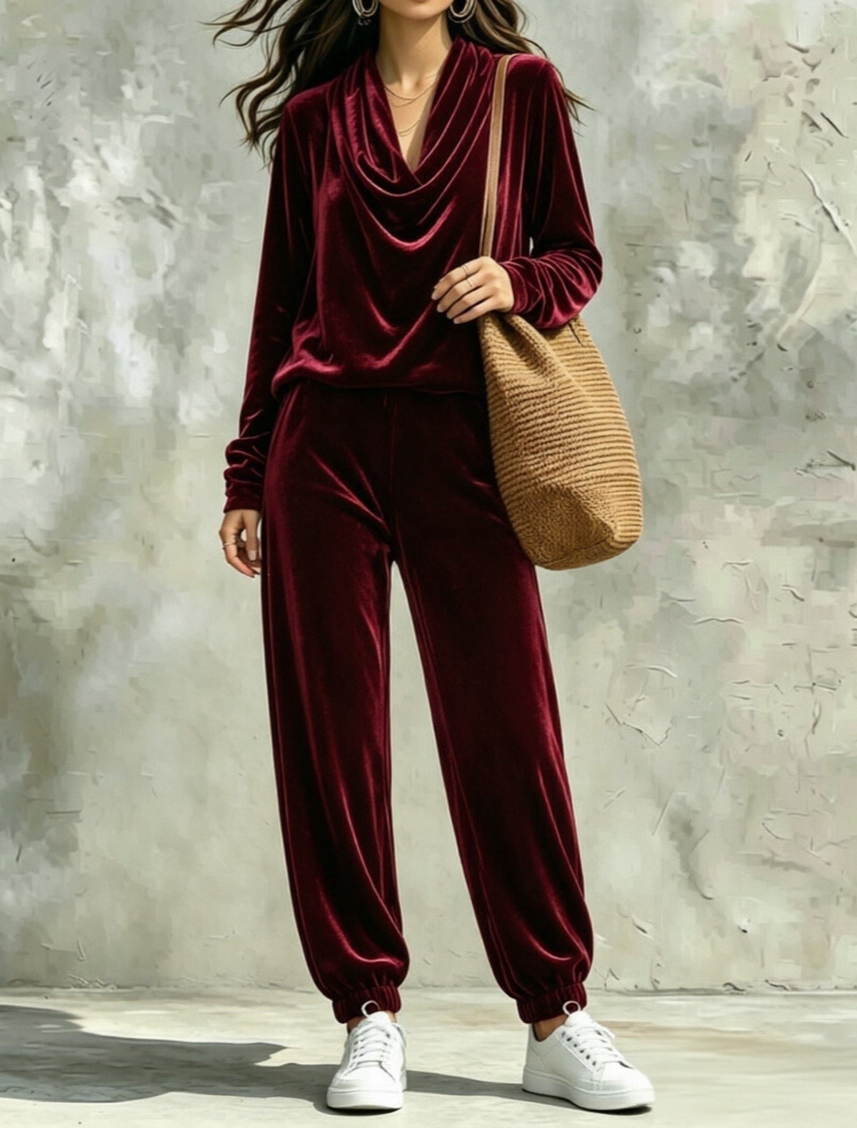 Long-Sleeve Top Pants Set