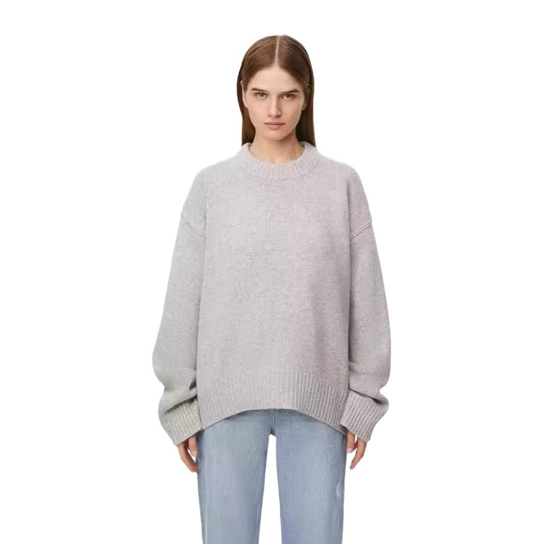 Crewneck Sweater Loose Sweater