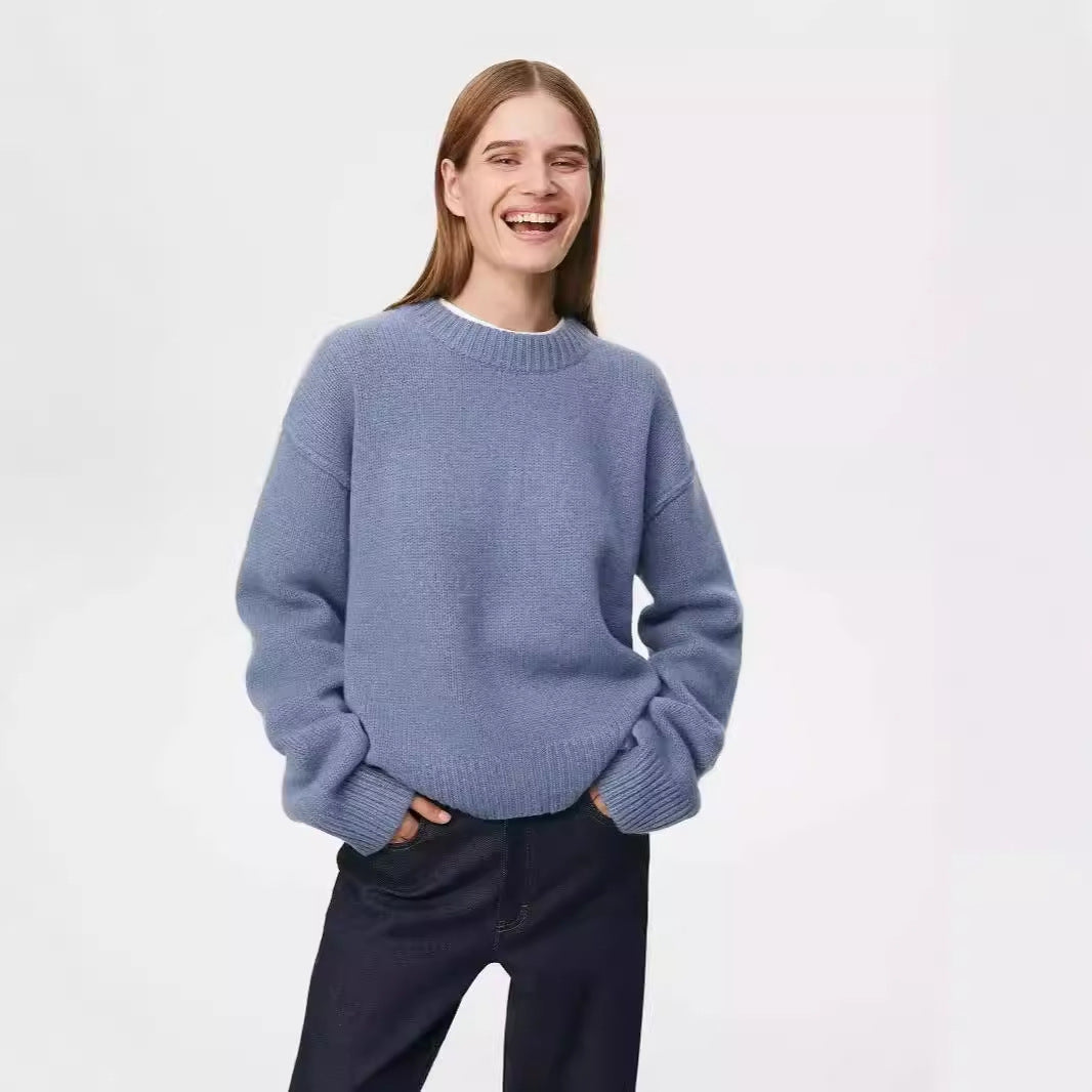 Crewneck Sweater Loose Sweater