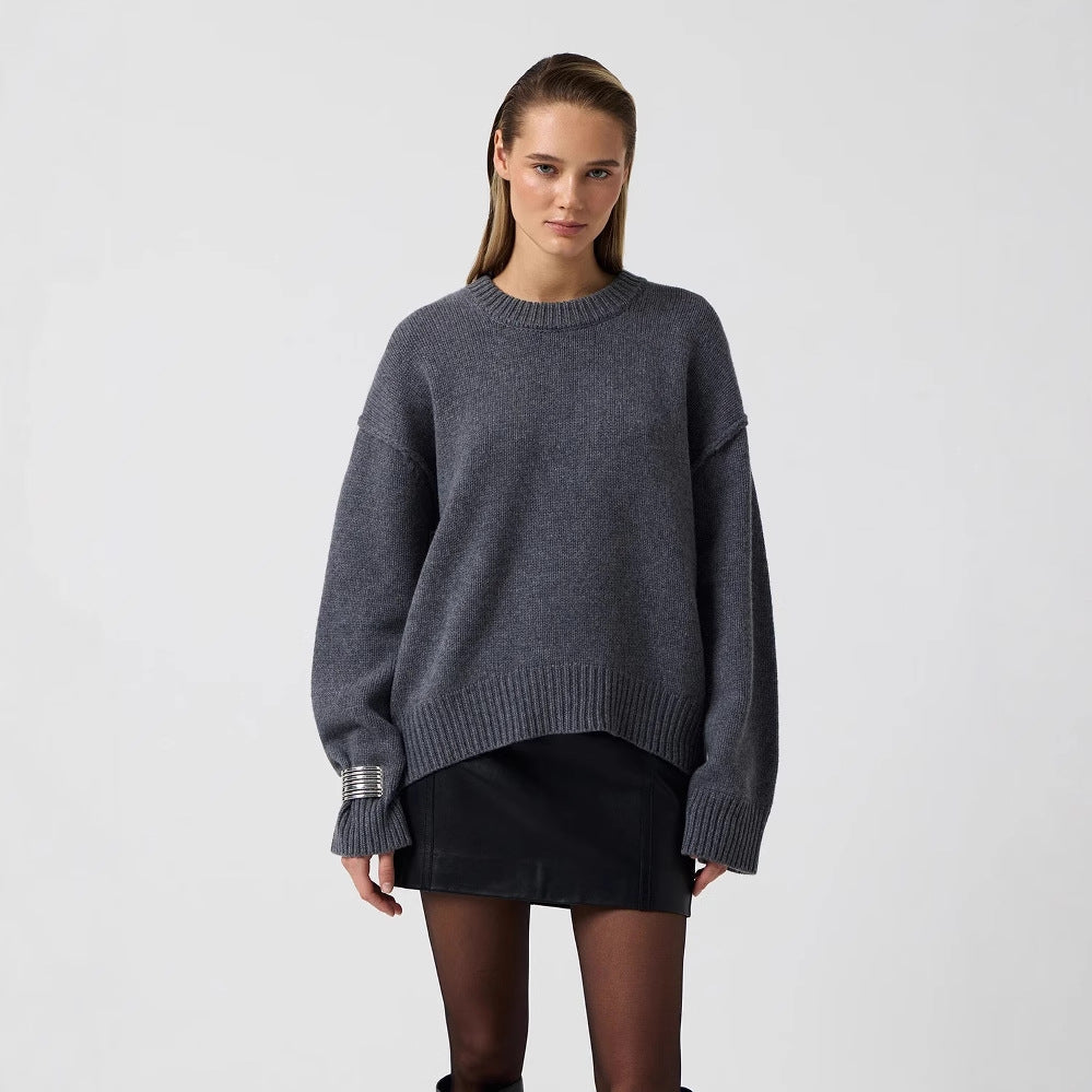 Crewneck Sweater Loose Sweater