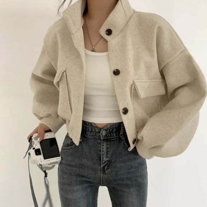Women'S Casual Woolen Coat