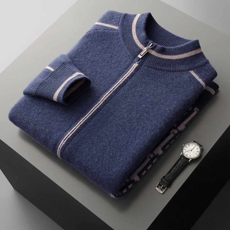 Men'S Jacquard Cardigan