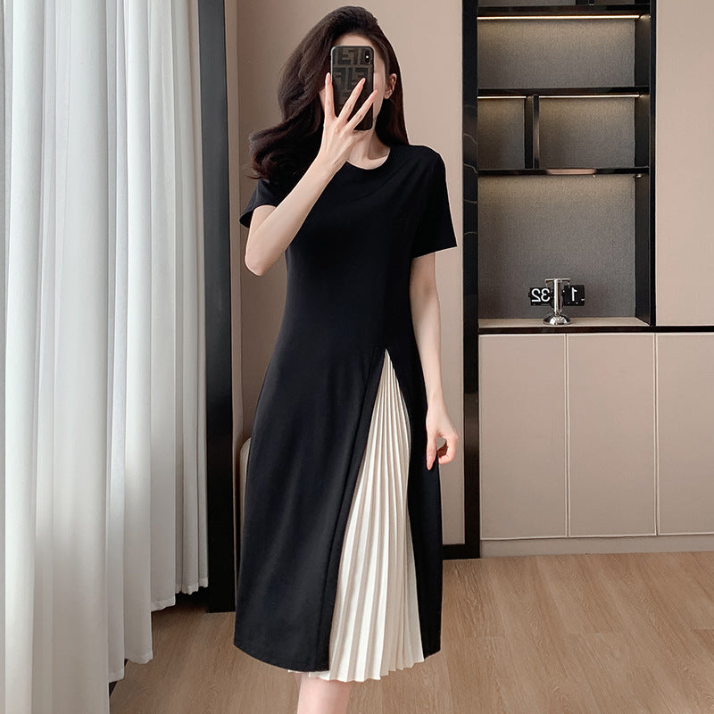 Ruffle Splice T-Shirt Skirt