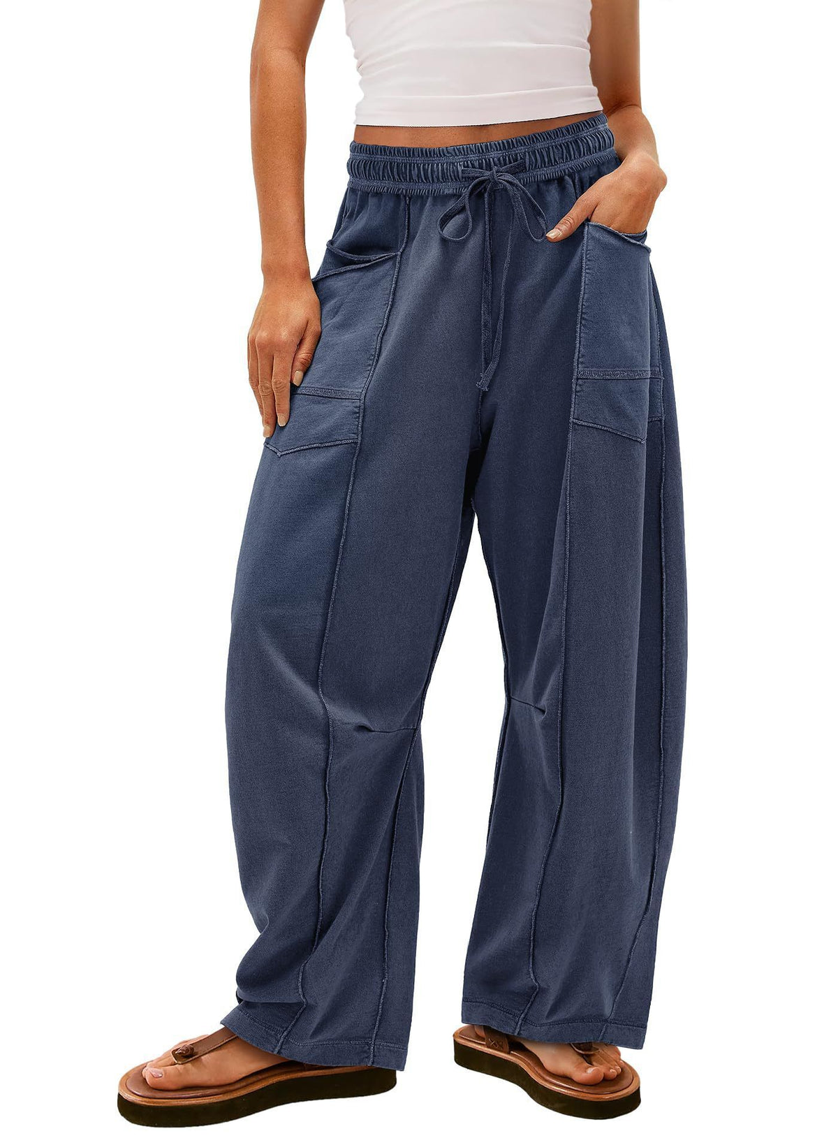 Fashion Drawstring Casual Pants