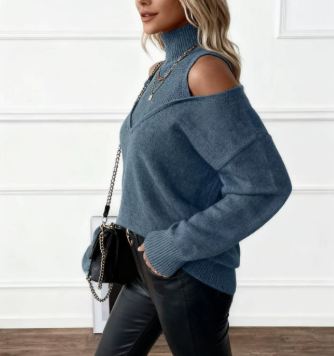 Long-Sleeve Turtleneck Sweater