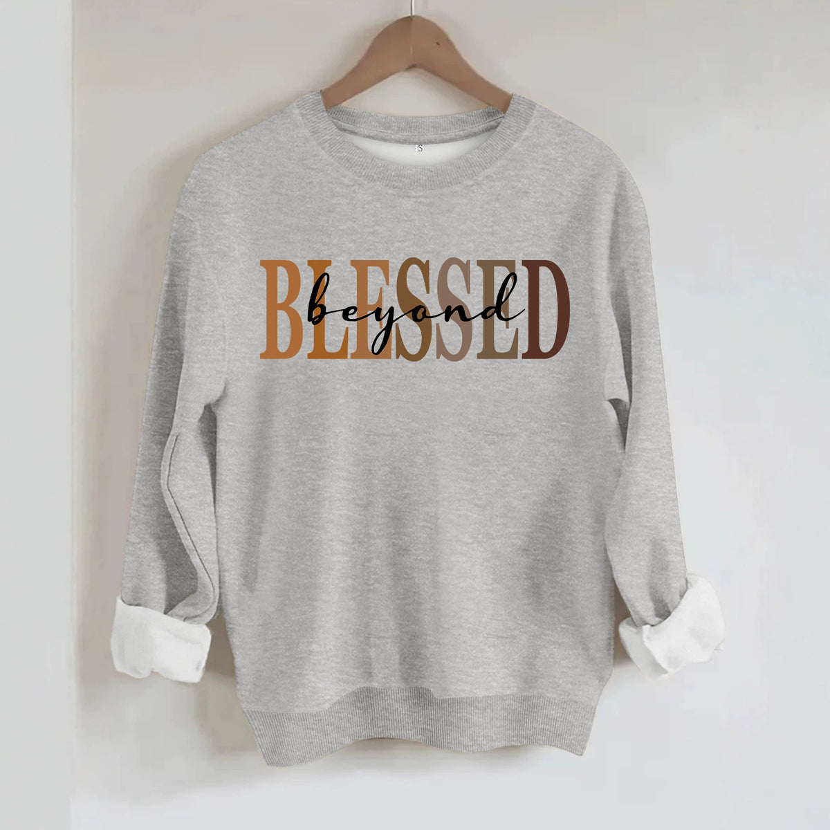 Loose velvet sweatshirt