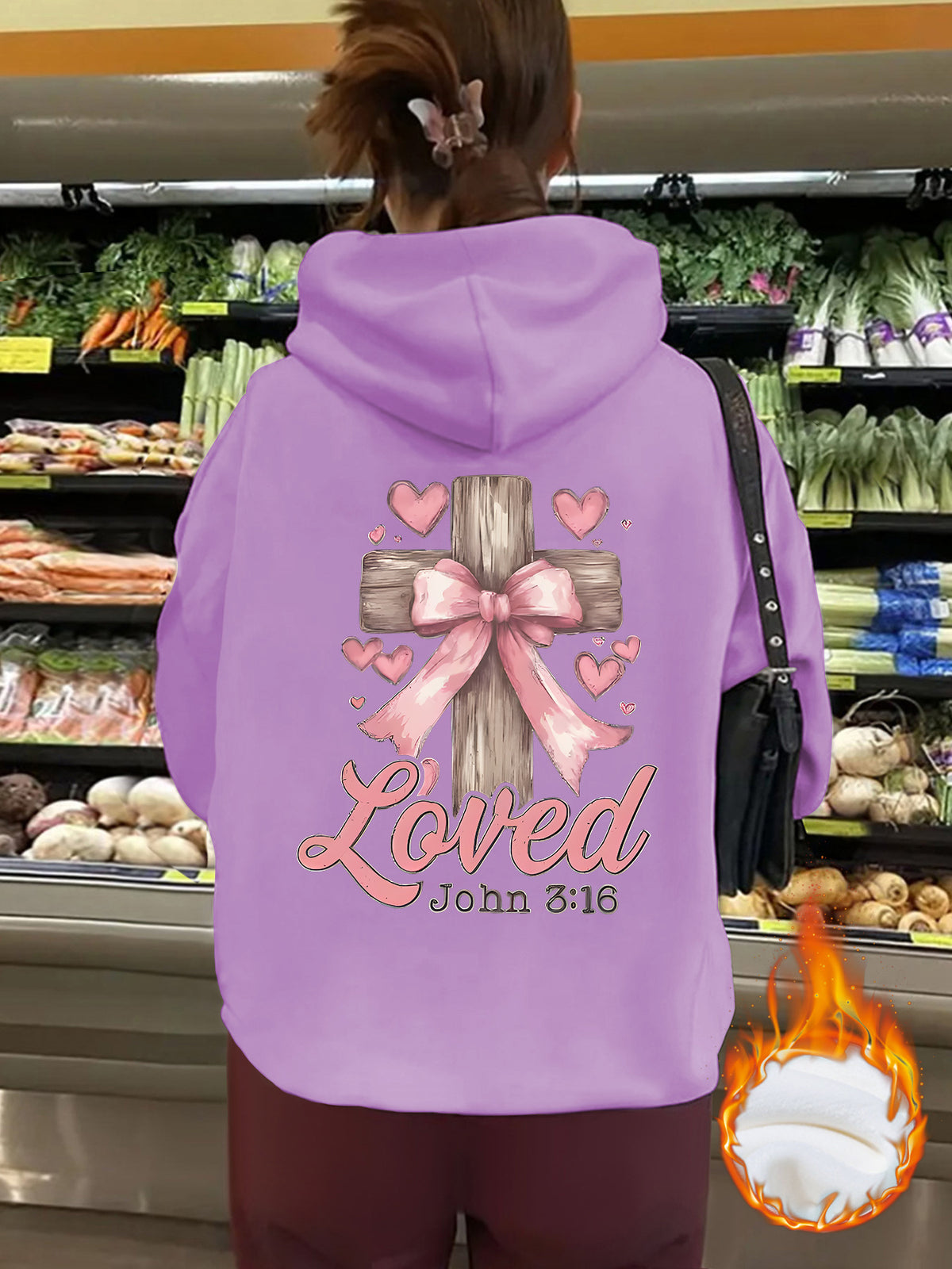 Thick fleece hoodie