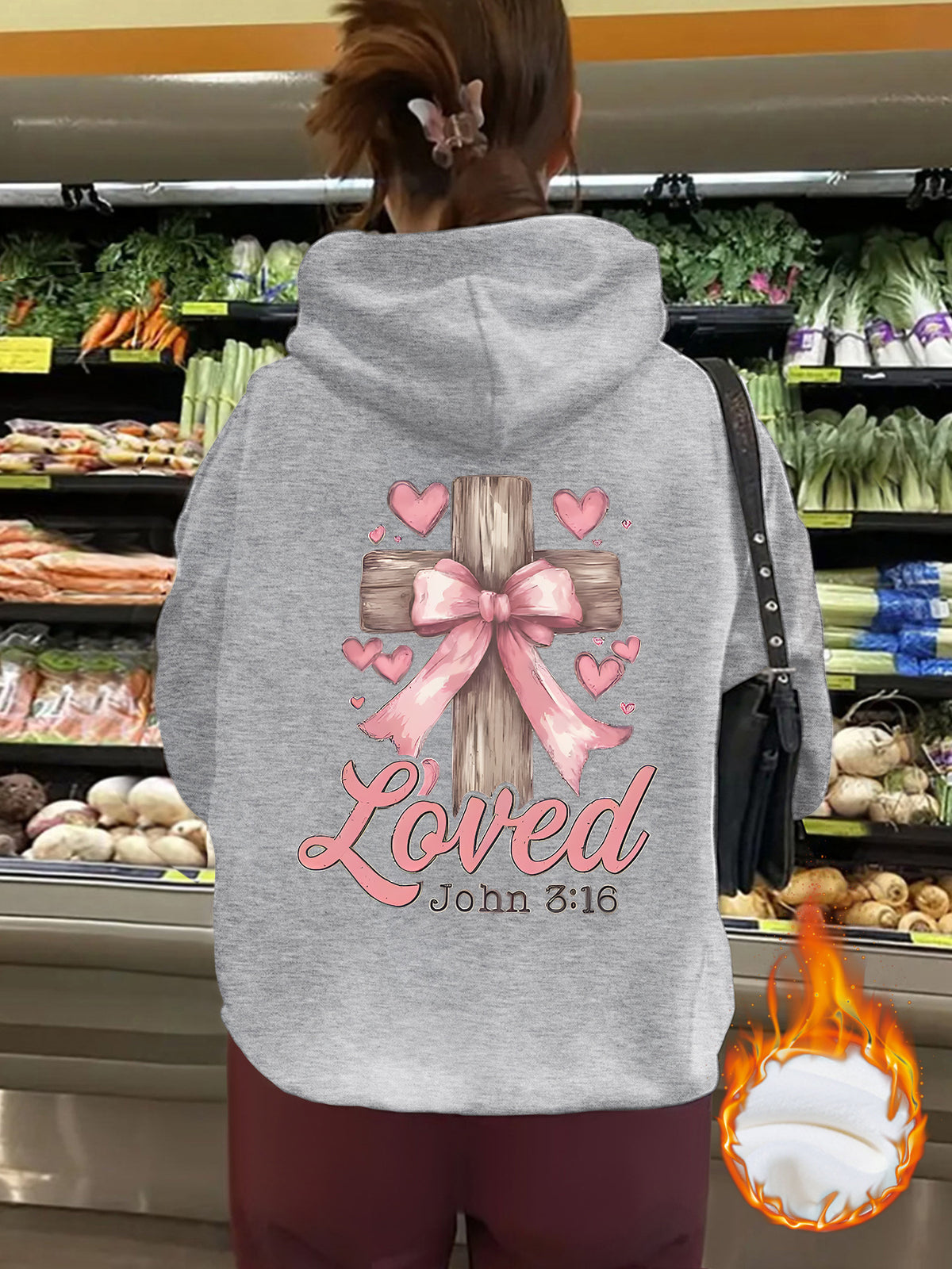 Thick fleece hoodie