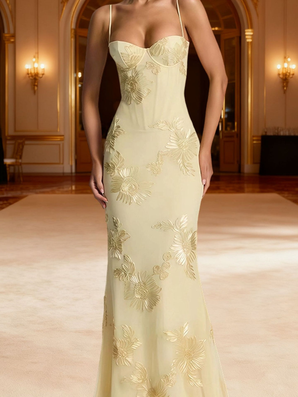 Stereo Embroidered Dress