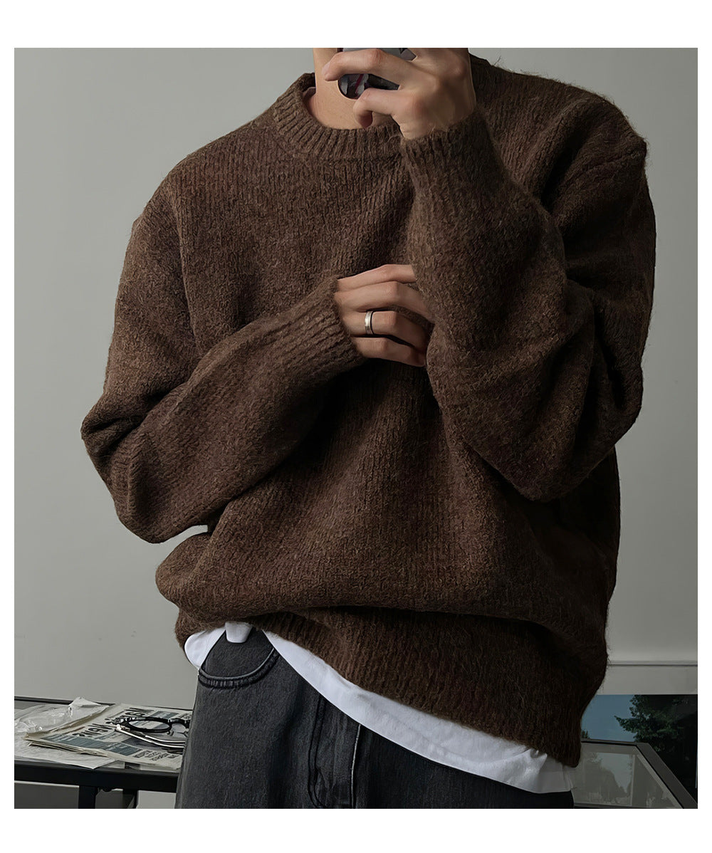 Solid Crewneck Sweater