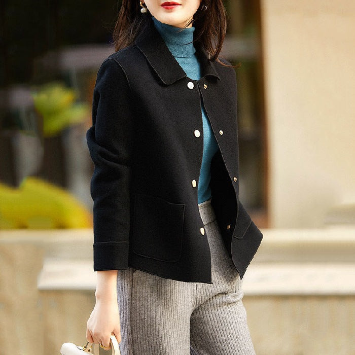 Simple And Luxurious Lapel Short Jacket