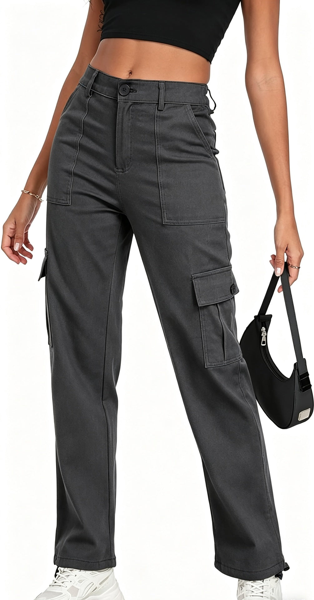 Straight Drawstring Casual Pants