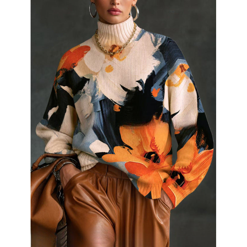 Women'S Turtleneck Autumn And Winter Top