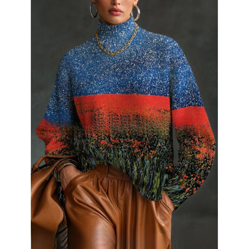 Women'S Turtleneck Autumn And Winter Top