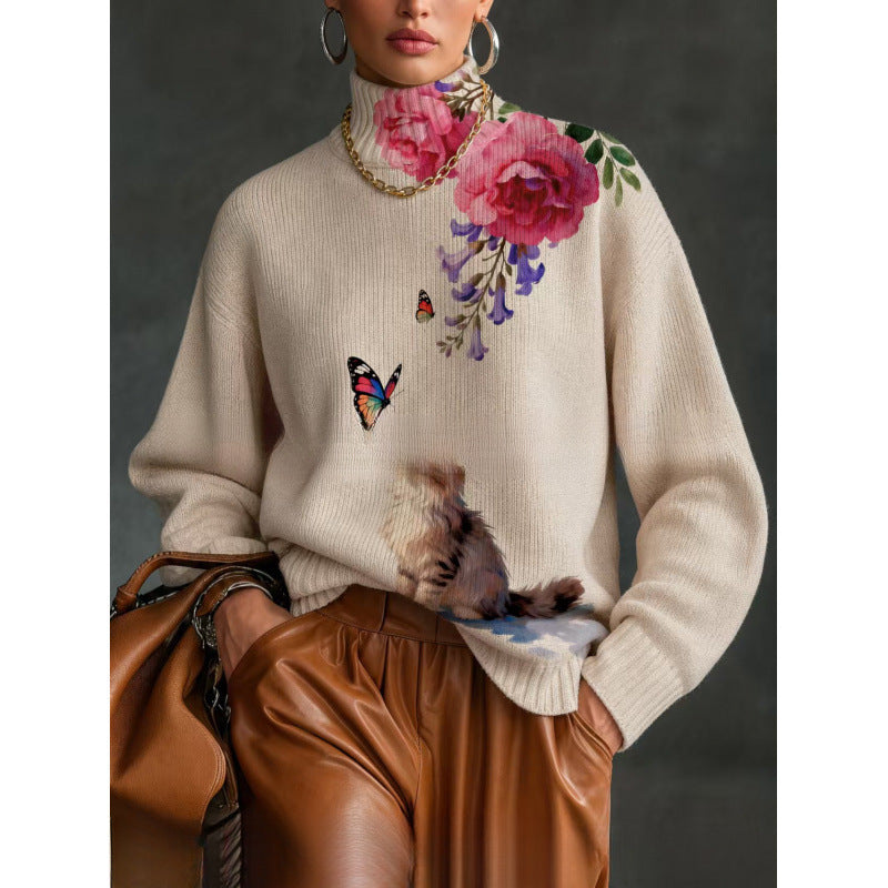 Women'S Turtleneck Autumn And Winter Top