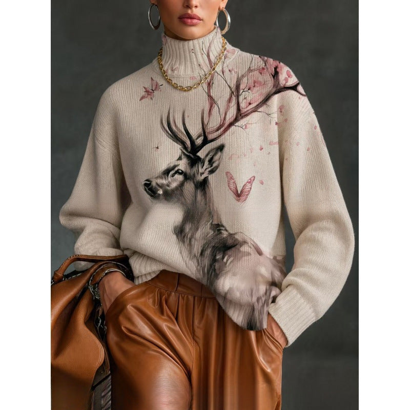 Women'S Turtleneck Autumn And Winter Top