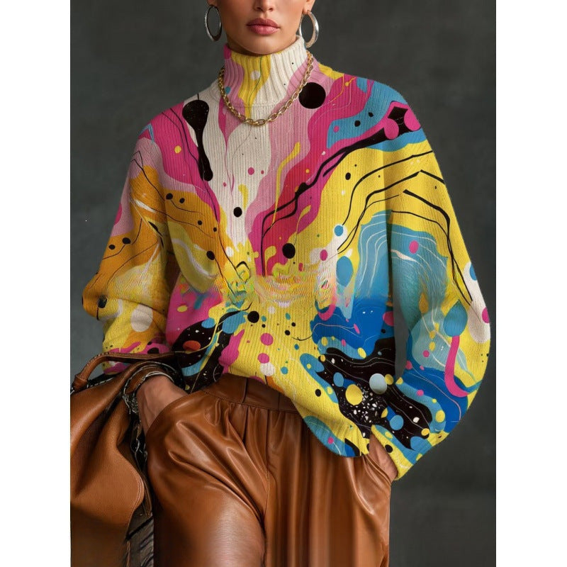 Women'S Turtleneck Autumn And Winter Top