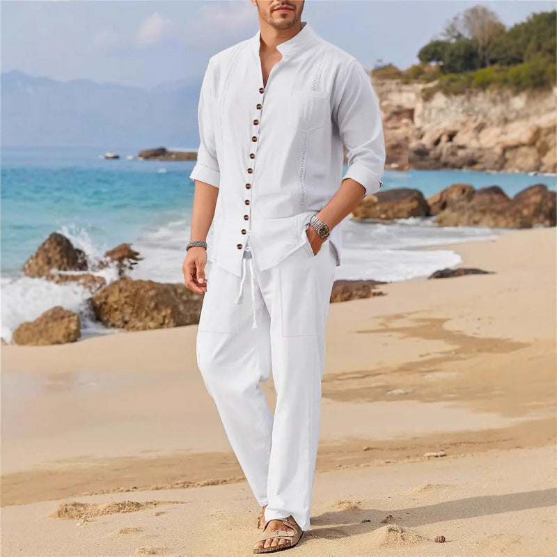 Long-Sleeve, Long-Pants Beach Set