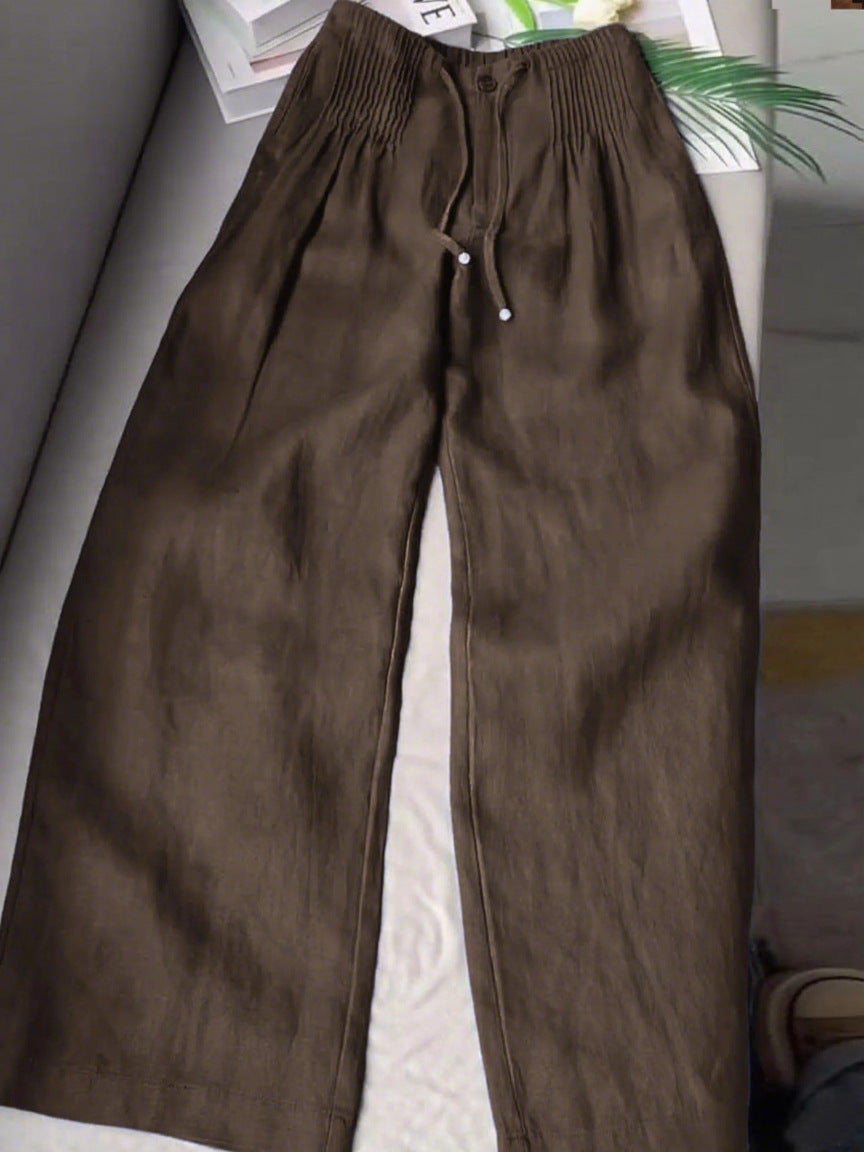 Women'S Casual Solid Color Straight Leg Pants