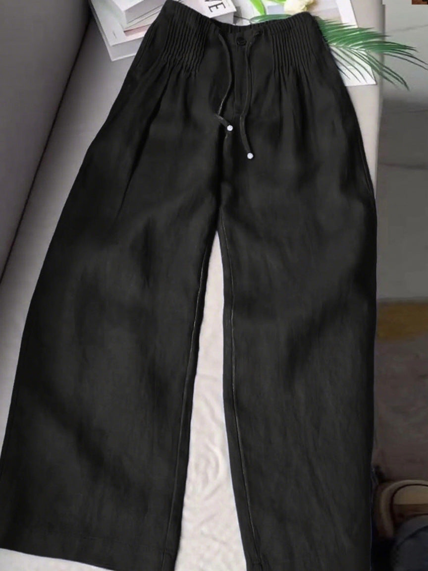 Women'S Casual Solid Color Straight Leg Pants