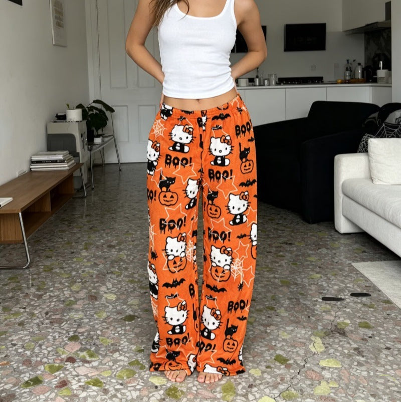 Cartoon Kt Cat Pajama Pants