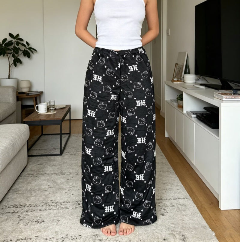 Cartoon Kt Cat Pajama Pants