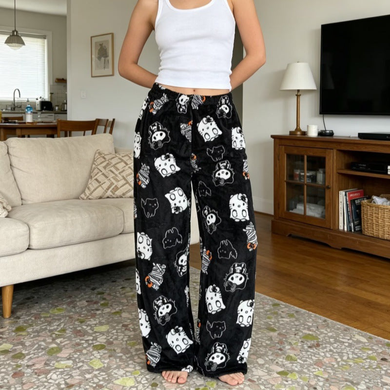 Cartoon Kt Cat Pajama Pants